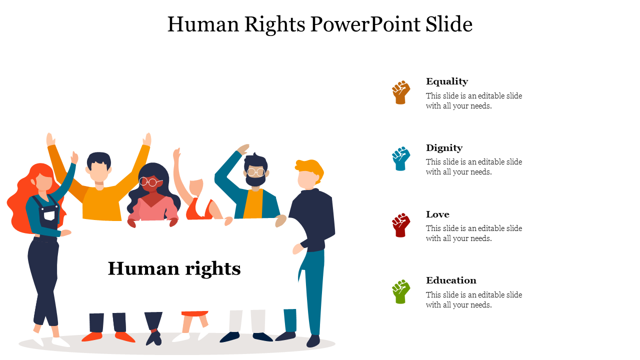 Human Rights PowerPoint Slide